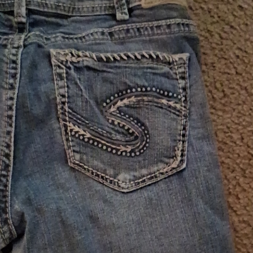 Silver Jeans Light Blue Straight Leg Women's Jeans - Picture 6 of 6